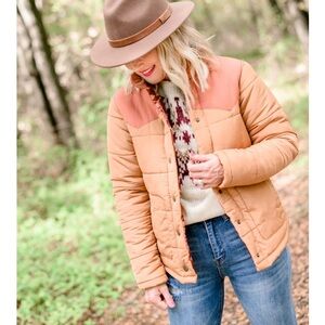 STOIC Two-Tone Insulated Puffer Jacket Size Small